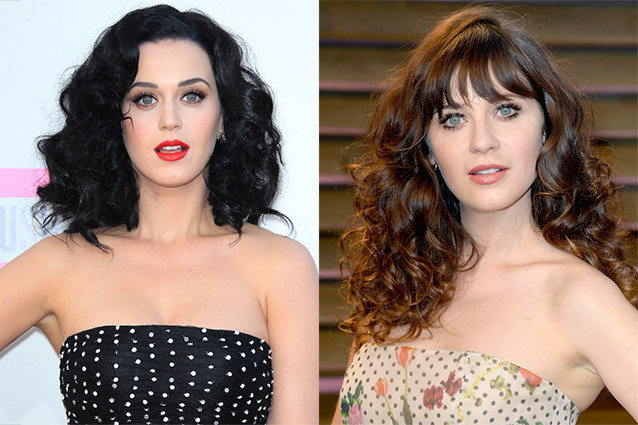 Teve uma época que eu não sabia quem era quem: Katy Perry e Zooey Deschanel.
