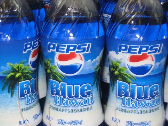 Limited edition Blue Hawaii Pepsi