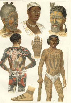 Povos antigos já tatuavam o corpo.