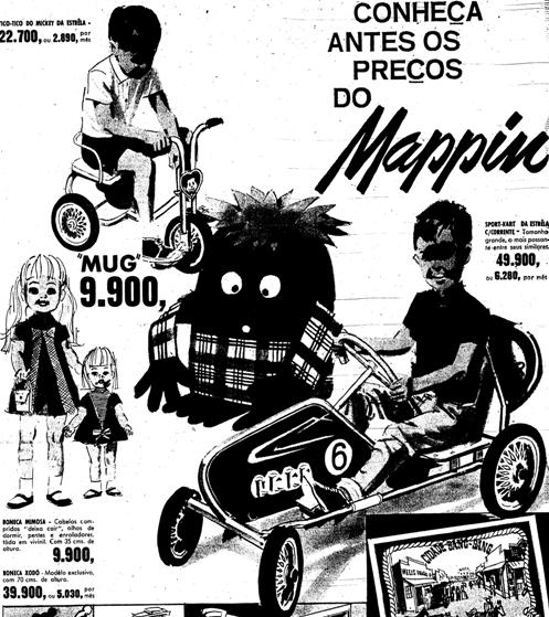 Em 1966, todos os lançamentos de brinquedos eram feitos no Mappin