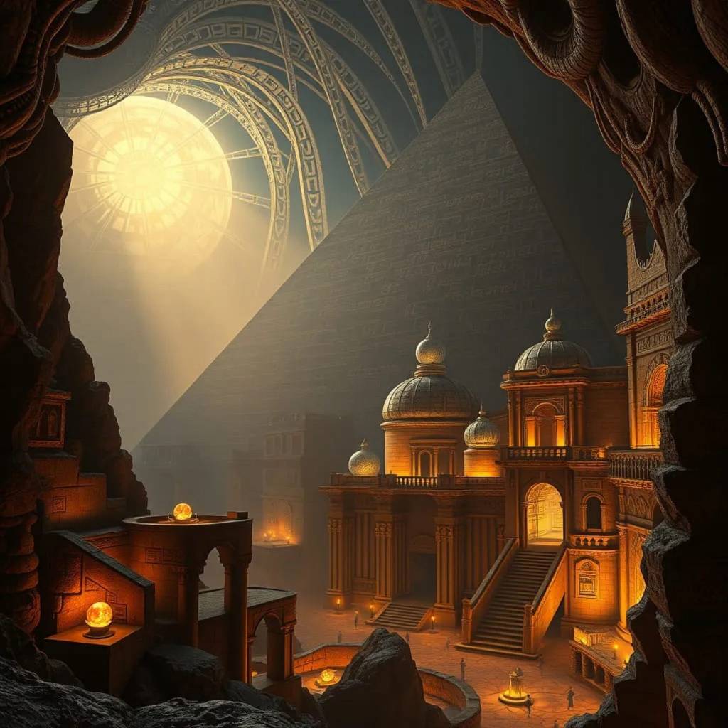 Descoberta cidade subterrânea sob as pirâmides do Egito